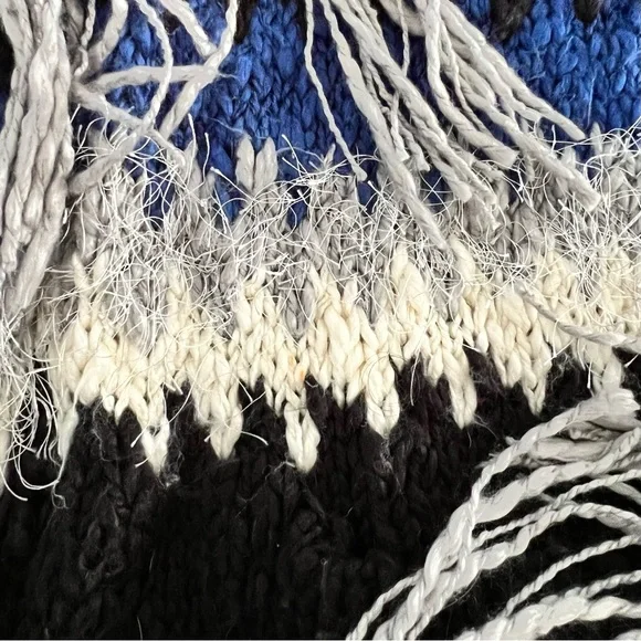 ❌SOLD❌FL&L x Knitz 💕🍋 • Crosby fringe cardigan in black and navy - Picture 11 of 14